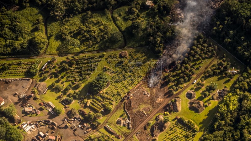 夏威夷大岛,几劳亚活火山,住房,普乌欧火山口,扑那,夏威夷火山国家公园,风管,太平洋岛屿,家庭,热带气候