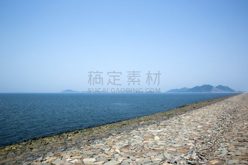 韩国,河堤,图像,海洋,无人,运河水闸,朝鲜半岛,户外,水平画幅,建筑