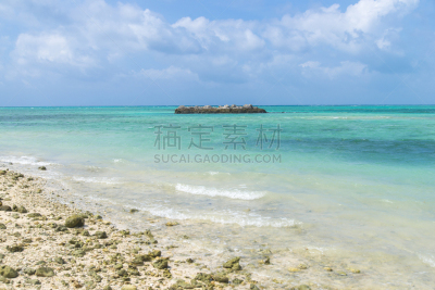 海滩,竹富岛,冲绳县,留白,休闲活动,沙子,平视角,竹富町,纯净,夏天