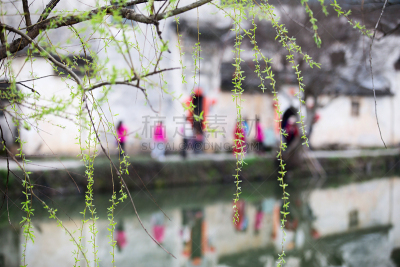 湖,乌镇,水,古董,水平画幅,无人,运河,古老的,古典式,户外