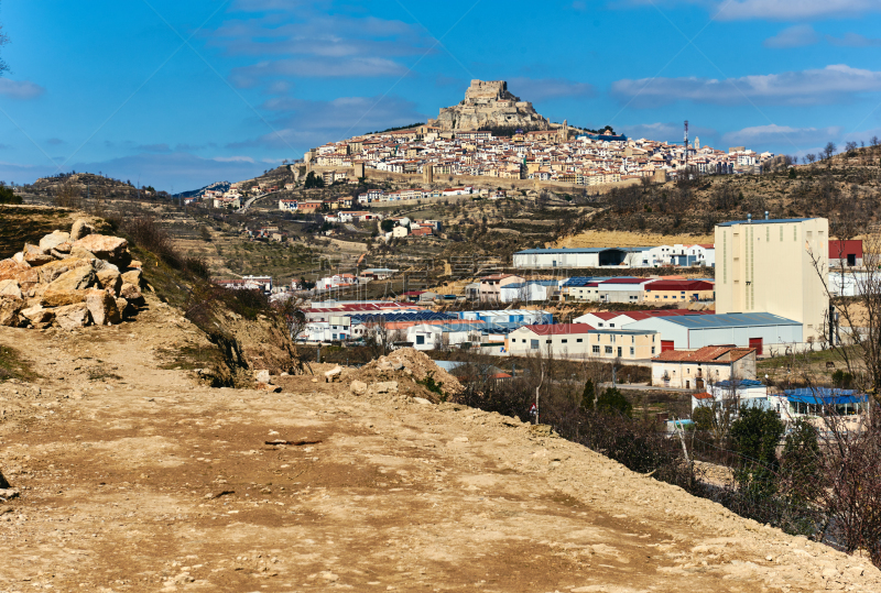 莫瑞娜,都市风景,城镇,西班牙,非凡的,卡斯特利翁省,城镇景观,纪念碑,天空,水平画幅