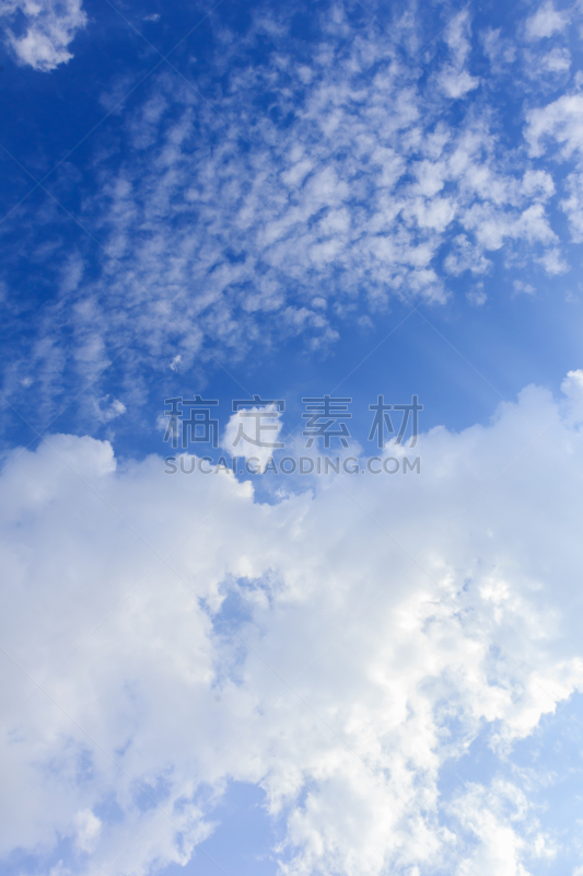 天空,白色,蓝色,云,垂直画幅,美,留白,风,气候,无人