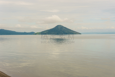 马那瓜,火山,湖,尼加拉瓜,田地,植物,水平画幅,古老的,爆发,摄影