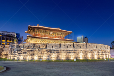 首尔,东大门,夜晚,光,过去,夜市,都市风景,韩国,著名景点,街道