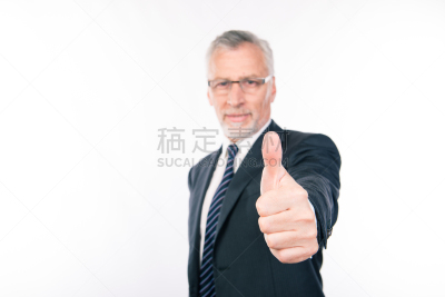 男商人,信心,翘起大拇指,老年人,讲师,导演,办公室,领导能力,络腮胡子,水平画幅