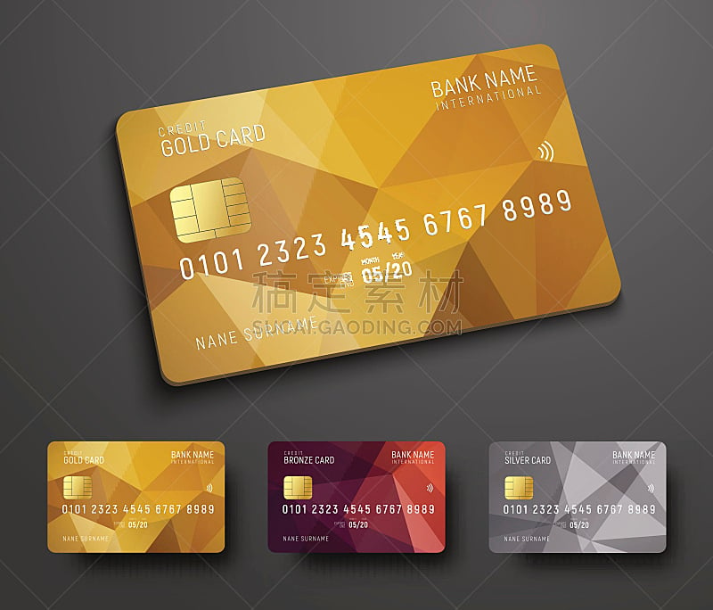 背景,信用卡,黄金,银色,青铜,纸牌,商务,平视角,背景分离,塑胶