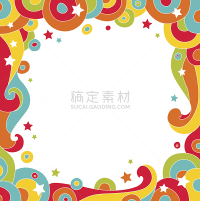 矢量,色彩鲜艳,抽象,背景,贺卡,边框,消息,绘画插图,生日,庆祝