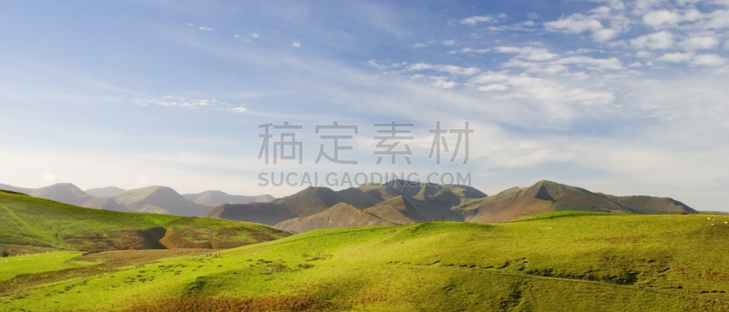 英格兰湖区,科塞峰,斯基多峰,水平画幅,彩色图片,无人,坎布里亚,全景,户外,摄影