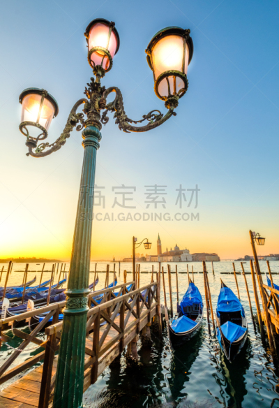 尖头平底船,威尼斯,传统,华丽的,部分,浪漫,船,著名景点,泻湖,运河