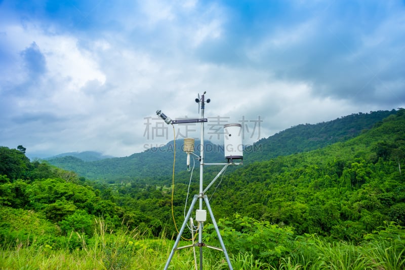 山,气压计,背景,天空,风,温度计,气候,温度,水平画幅,云