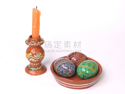 蜡烛,复活节彩蛋,伊万诺-弗兰克依维卡,复活节,水平画幅,无人,乌克兰,图像,摄影