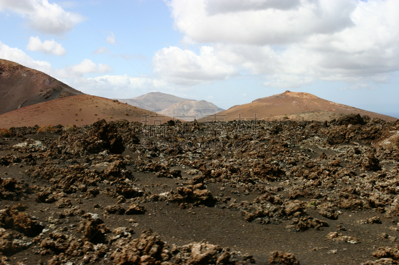 timanfaya national park,兰萨罗特岛,volcanic scoria,火山渣锥,死火山,休眠火山,水平画幅,熔岩,无人,大西洋