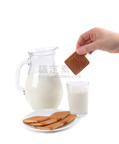 饼干,牛奶,垂直画幅,奶制品,褐色,无人,酸乳酒,蛋糕,烘焙糕点,膳食