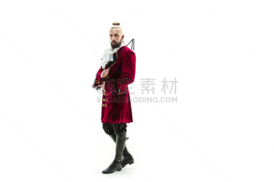 传统,衣服,中世纪时代,侯爵,古服装,青年男人,过时的,秘密,伪饰