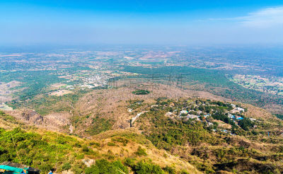 山,古吉拉特邦,乡村,城市天际线,哈维利建筑,印度,城市,西,纪念碑,水