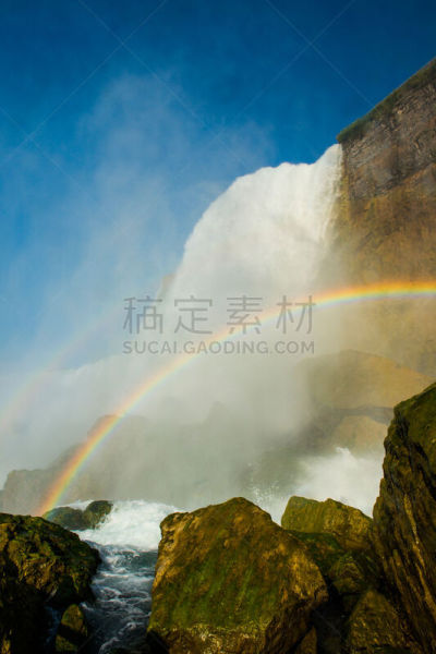 尼亚加拉瀑布,洞穴,垂直画幅,水,风,能源,瀑布,无人,夏天,户外