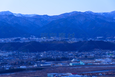 长野县,日本,颐达,都市风景,天空,美,城镇景观,旅游目的地,水平画幅,无人