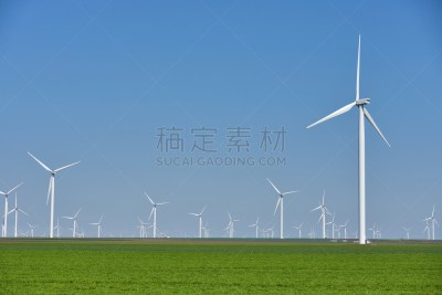 天空,绿色,替代能源,田地,蓝色,农场,清新,未来,风