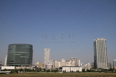 横滨,建筑外部,摩天大楼,庄胜崇光,横滨高速铁路,天空,城镇景观,水平画幅,无人,户外