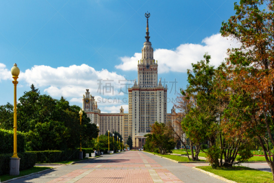 莫斯科,都市风景,大学,mikhail lomonosov,麻雀山,州,美因河,罗曼诺索夫桥,俄国革命,前苏联