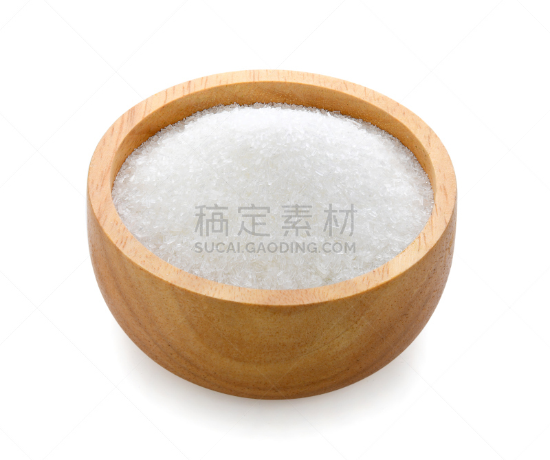 味精,白色背景,木制,碗,饮食,水平画幅,泰国,即食食品,钠,亚洲
