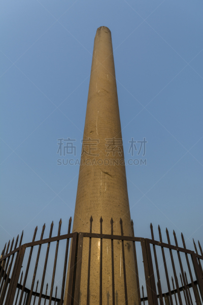 柱子,垂直画幅,美,德里,无人,古老的,早晨,户外,要塞,石材
