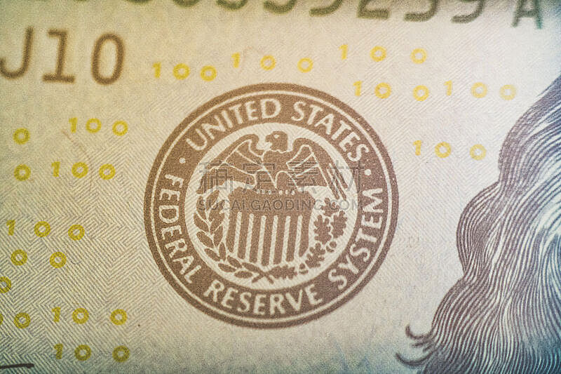 美国,金融,美国联邦储备,帐单,盾形徽章,概念,轮廓,顺序,水平画幅,无人