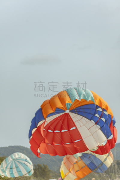 降落伞运动,亚洲,拖引式降落伞运动,运动,长度,极限运动,垂直画幅,图像,海洋,卡塔琳娜斯雷波特尼克