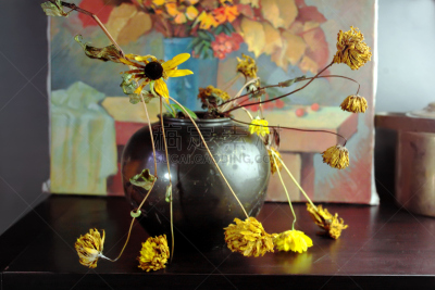枯萎的,绘画艺术品,绘画插图,灵感,艺术,水平画幅,无人,艺术品,组物体,花