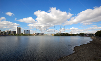 码头,城市,都市风景,叶卡捷林堡,河堤,水,宁静,水平画幅,无人,户外