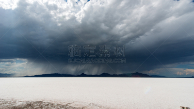 邦纳维尔盐滩,犹他,天空,水平画幅,无人,偏远的,干的,美洲,湖,仅成年人