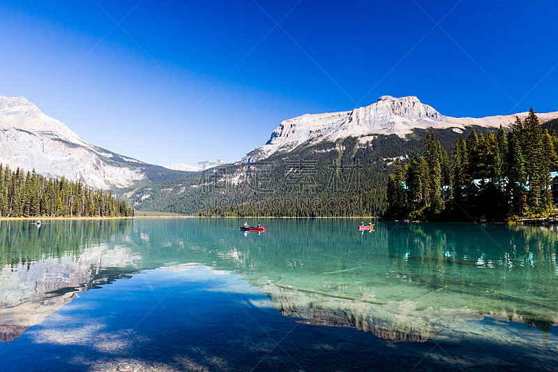 翡翠湖,大不列颠哥伦比亚,加拿大,自然,水,水平画幅,绿色,冰河,无人,蓝色