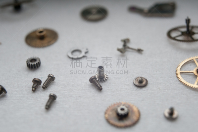 大特写,桌子,表,机件,钟表匠,时钟结构,车轮,水平画幅,小的,腕表