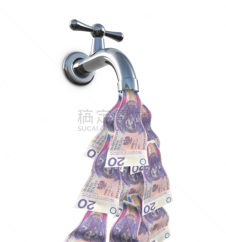 水龙头,波兰,背景分离,饮用水,商业金融和工业,想法,三维图形,厨房,波兰兹罗提,自然