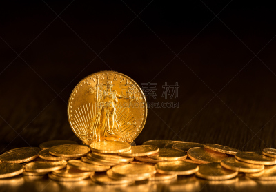 美国鹰洋金币,自由,数字1,美国财政部,中央银行,金属矿石,闪亮的,百宝箱,在边上,储蓄