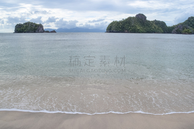 浮罗交怡岛,海滩,马六甲海峡,安达曼海,谭中阜廷种植园,婆罗洲岛,自然,水,水平画幅,无人