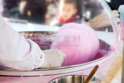 棉花糖,男人,机器,水平画幅,手,夏天,甜食,现代