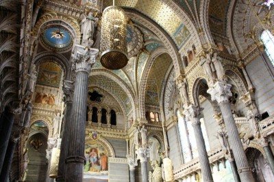 France, lyon - cathedrale de notre dame de Fourvière, interieur