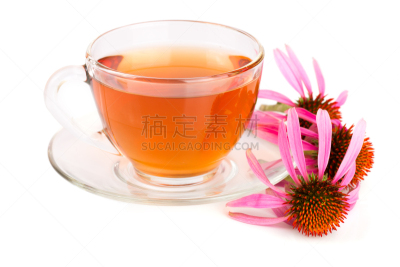 草药,海胆亚目,白色背景,分离着色,茶,水,水平画幅,茶碟,乡村风格,饮料