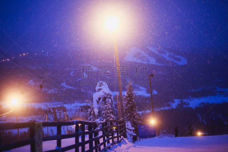 夜晚,冬天,山,自然美,曙暮光,冷,白昼,滑雪场,山景城,滑雪坡