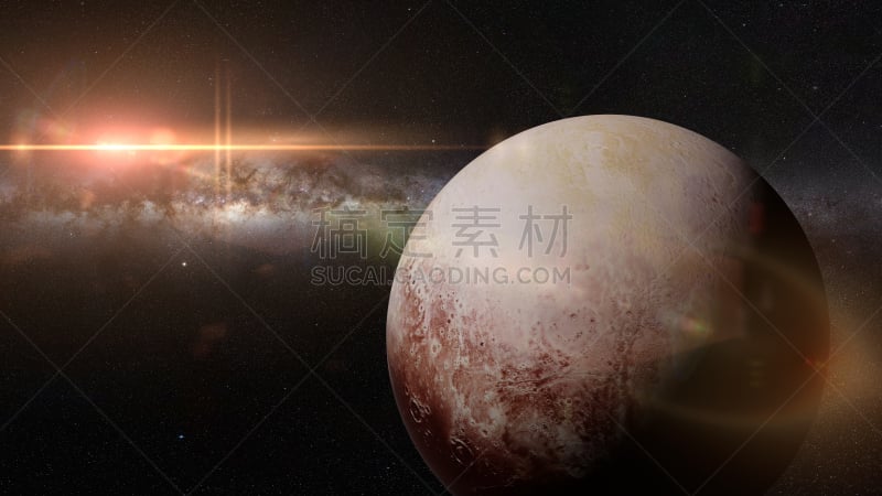 星系,冥王星,明亮,俄亥俄河,矮行星,前面,水,天空,未来,新的