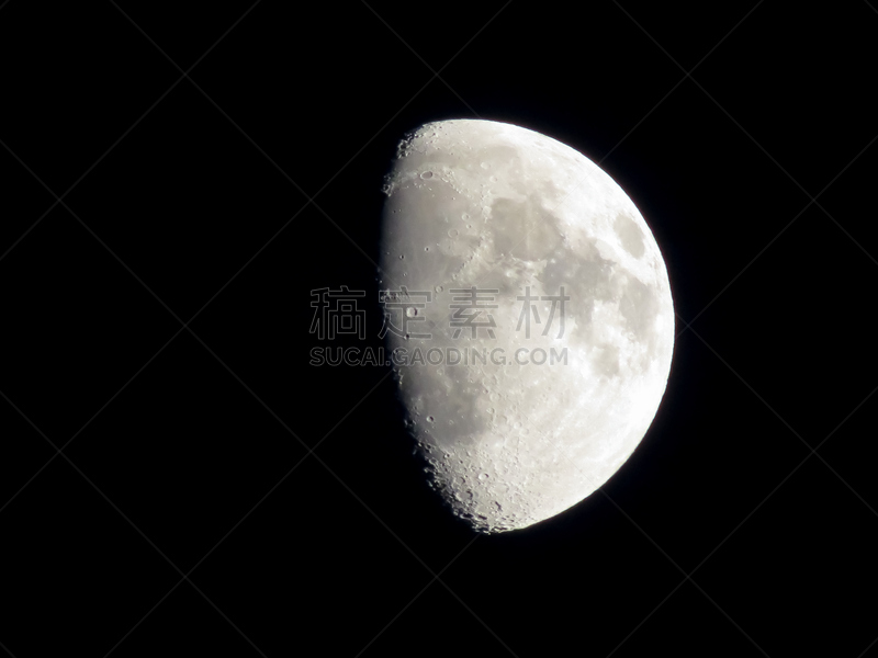 天空,留白,夜晚,阴影,月球,黑色,部分,水平画幅,轨道运行,无人