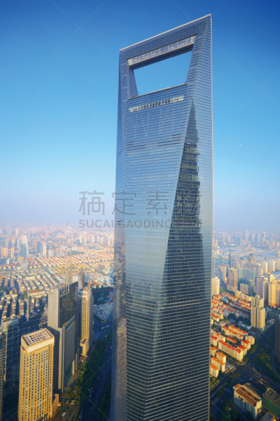 上海环球金融中心,外滩,黄浦区,陆家嘴,浦东,垂直画幅,天空,未来,高视角,都市风景