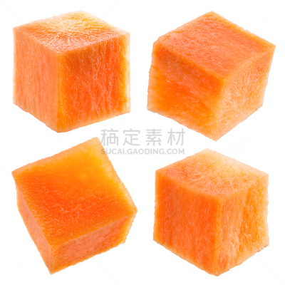 胡萝卜,白色,立方体,分离着色,立方体形状,蔬菜,横截面,清新,一个物体,收集