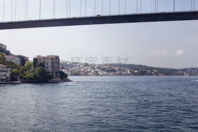 博斯普鲁斯海峡,夏天,晴朗,都市风景,白昼,建筑外部,桥,互联网,欧洲伊斯坦布尔,土耳其