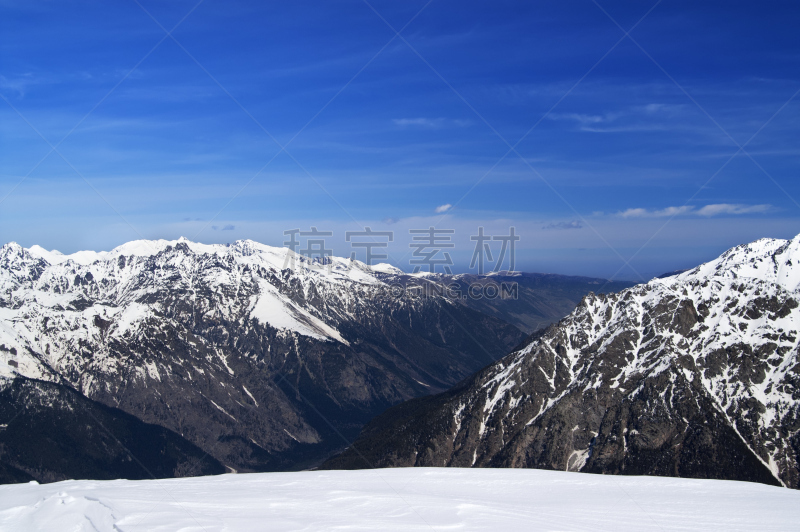 雪,山,日光,白昼,泉,雪崩,非滑雪场地的滑雪,峭壁,滑雪坡,滑雪板