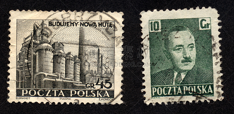 波兰,邮票,蜉蝣,古董,水平画幅,全景,古典式,白人,男性,工业