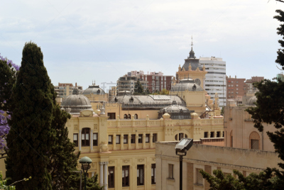 部分,伦敦城,alcazaba,都市风景,太空魔窟,水平画幅,古代,无人,城市,西班牙