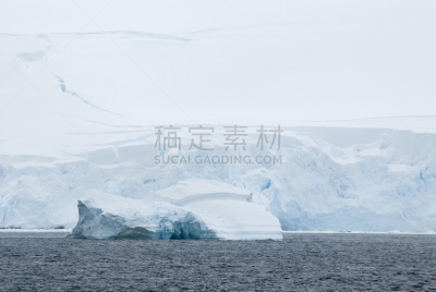 南极洲,多云,白昼,水,风,气候,高视角,雪,干的,白色
