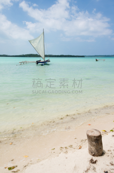 有帆船,海湾,垂直画幅,天空,留白,无人,户外,图像,圣茂里斯,新喀里多尼亚